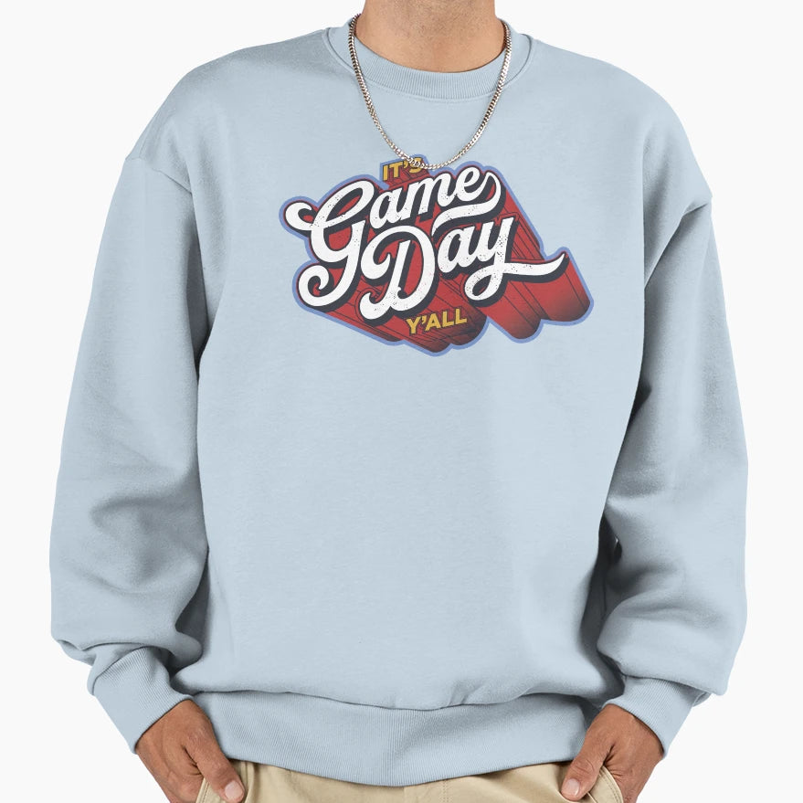 Its Game Day Yall Soccer Mom Sweatshirt - Fun Novelty Design for Adults - T-Shirt, Sweatshirt, Hoodie