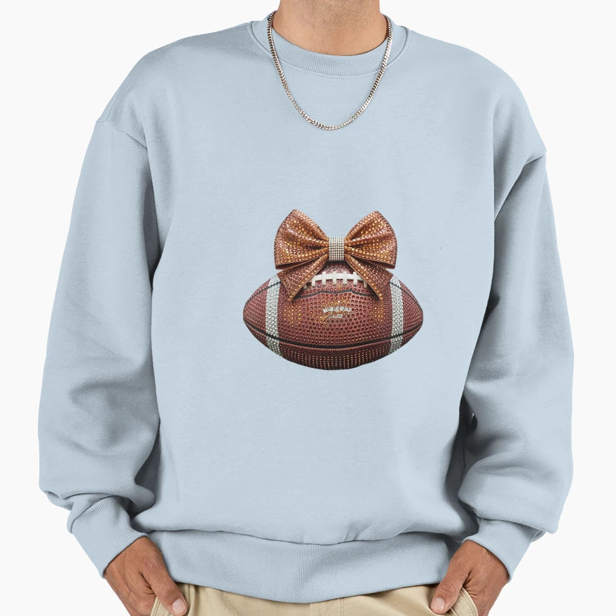 Coquette Bow American Football Sweatshirt - Streetwear Style Men Women - T-Shirt, Sweatshirt, Hoodie