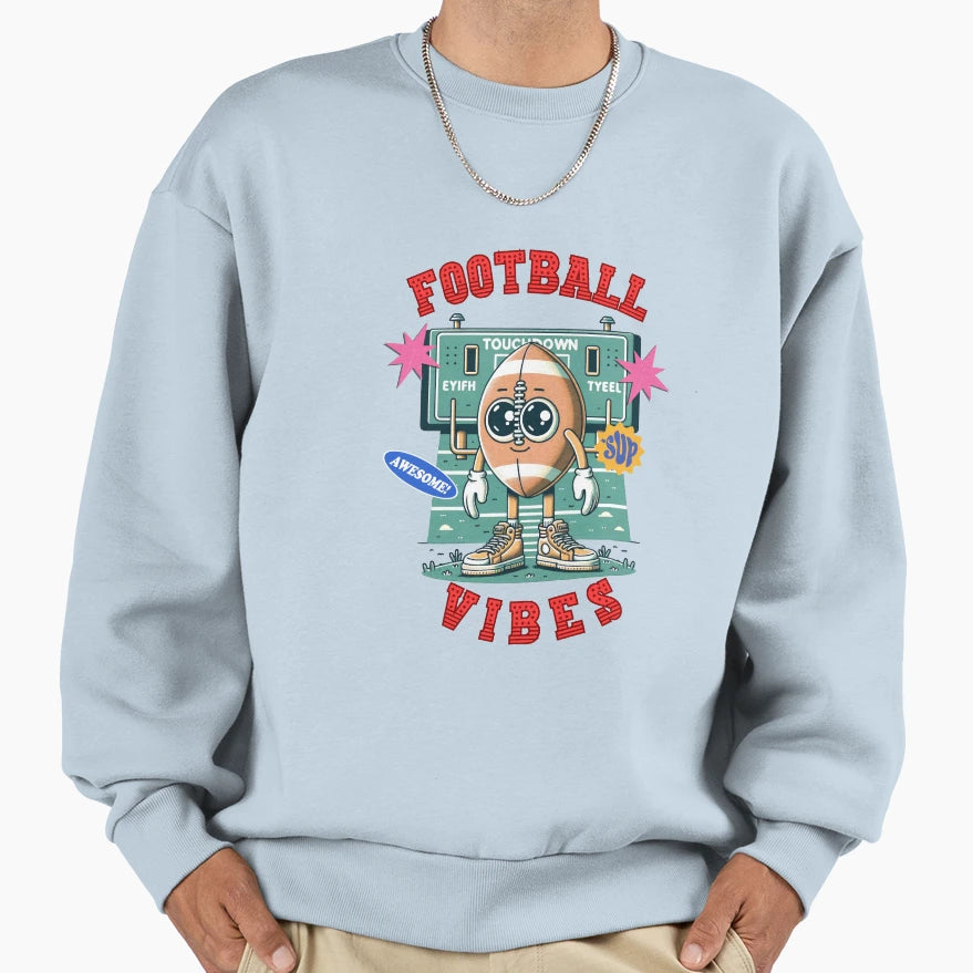 Football Vibe American Football Sweatshirt - Novelty Apparel Men Women - T-Shirt, Sweatshirt, Hoodie