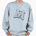 Miller M Grey Navy Sweatshirt - Minimalist Print for Adults - T-Shirt, Sweatshirt, Hoodie