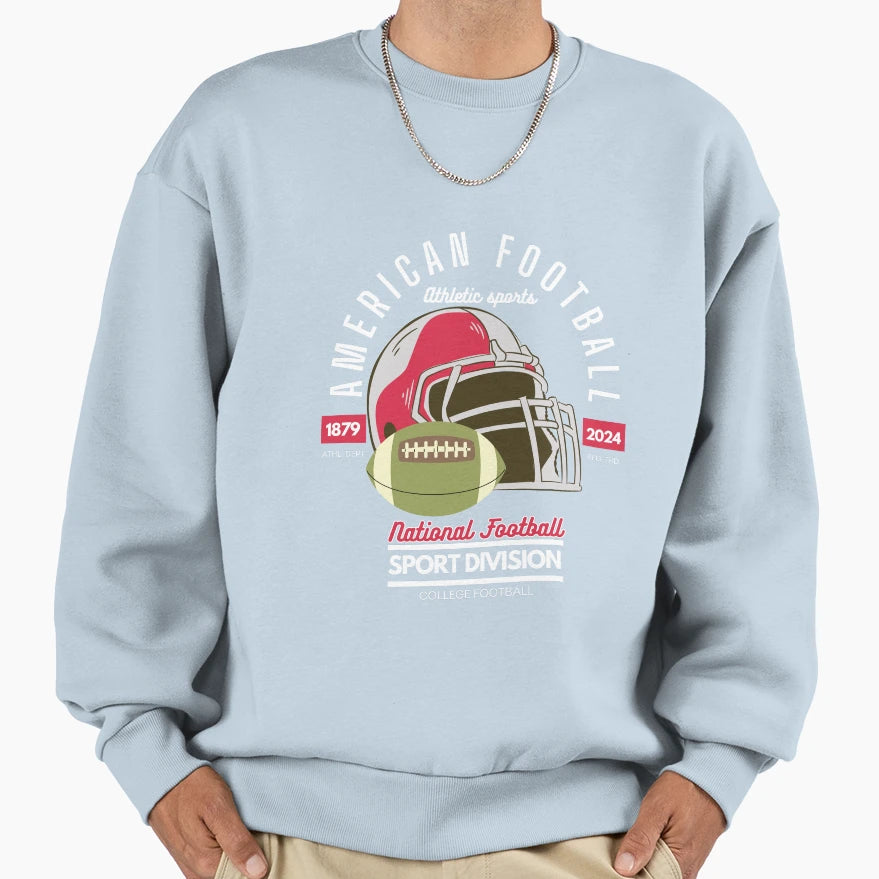American Football Sport Division Sweatshirt - Casual Everyday Wear Unisex - T-Shirt, Sweatshirt, Hoodie
