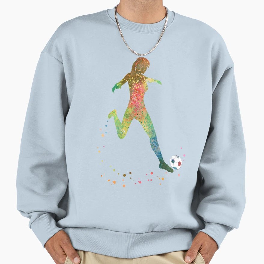Female Soccer Sweatshirt - Fun Novelty Design Unisex - T-Shirt, Sweatshirt, Hoodie