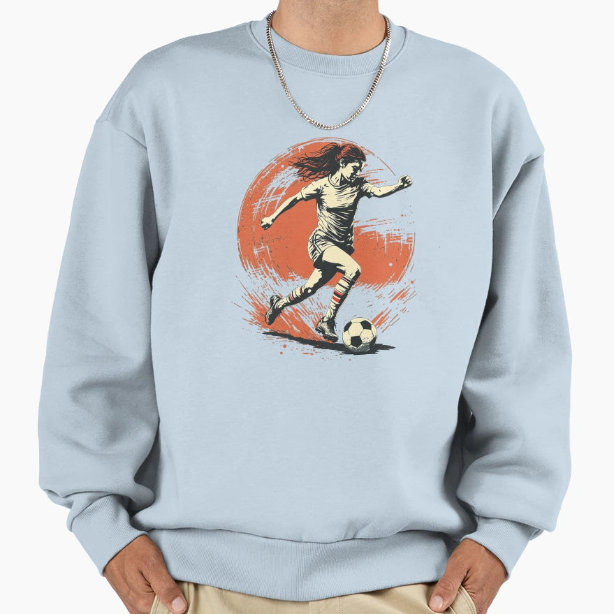 Modern Trendy Playing Soccer Football Sweatshirt - Streetwear Style Unisex - T-Shirt, Sweatshirt, Hoodie