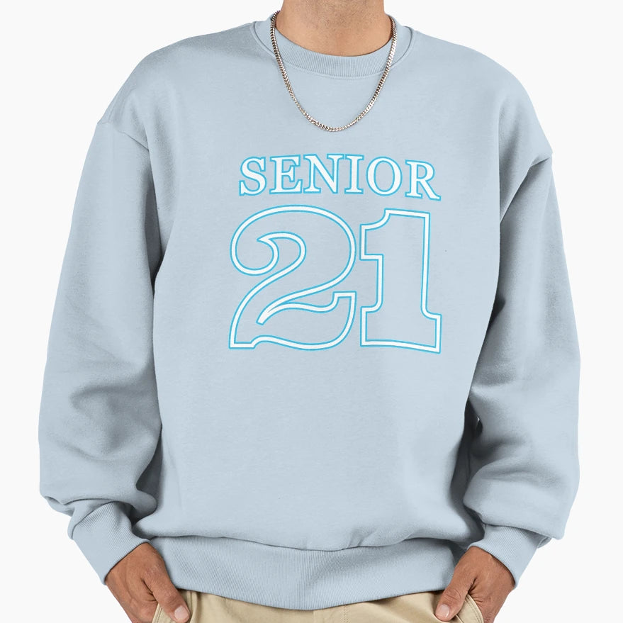 Senior 21 Senior Year T-Shirt - Trendy Graphic Unisex - T-Shirt, Sweatshirt, Hoodie