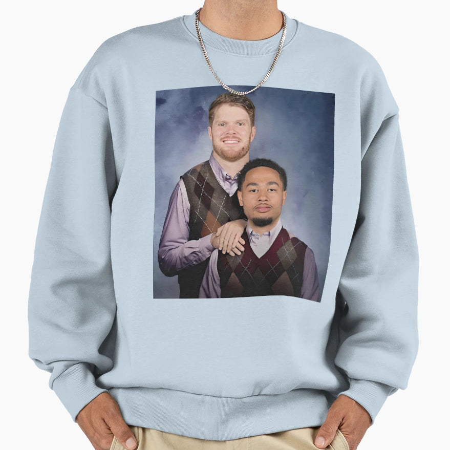 Sam Darnold Jaxon Smith Njigba Seattle Sweatshirt - Novelty Apparel Unisex - T-Shirt, Sweatshirt, Hoodie