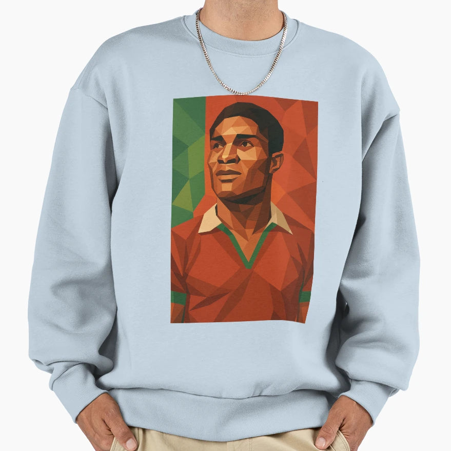 Eusebio Portugal Football Legend Sweatshirt - Unique Graphic Men Women - T-Shirt, Sweatshirt, Hoodie