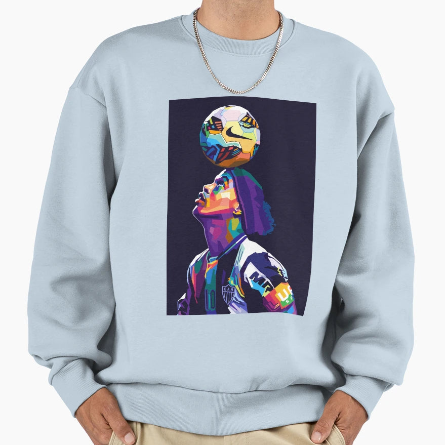 Ronaldinho Pop Art Sweatshirt - Custom Art Print Unisex - T-Shirt, Sweatshirt, Hoodie