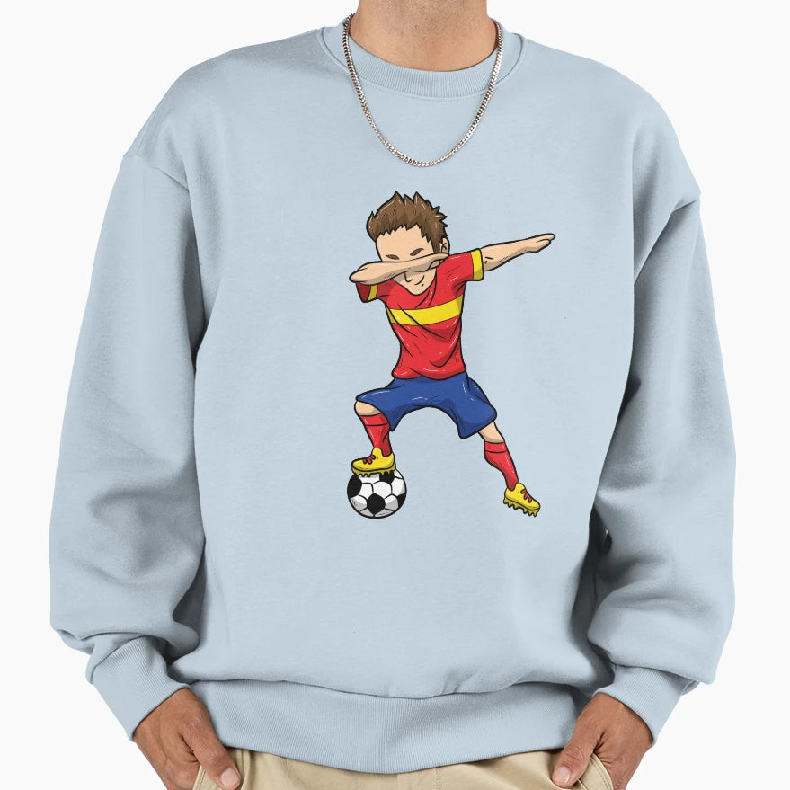 Dabbing Football Player Sweatshirt - Aesthetic Graphic for Adults - T-Shirt, Sweatshirt, Hoodie