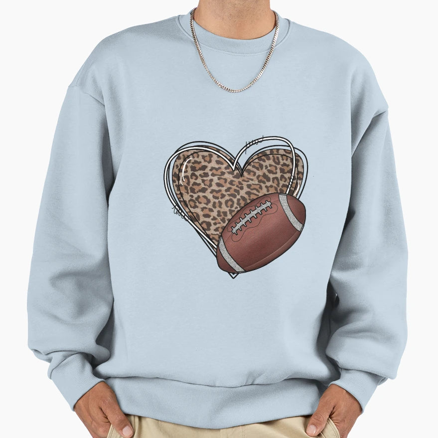 Love Football Sweatshirt - Casual Everyday Wear for Adults - T-Shirt, Sweatshirt, Hoodie