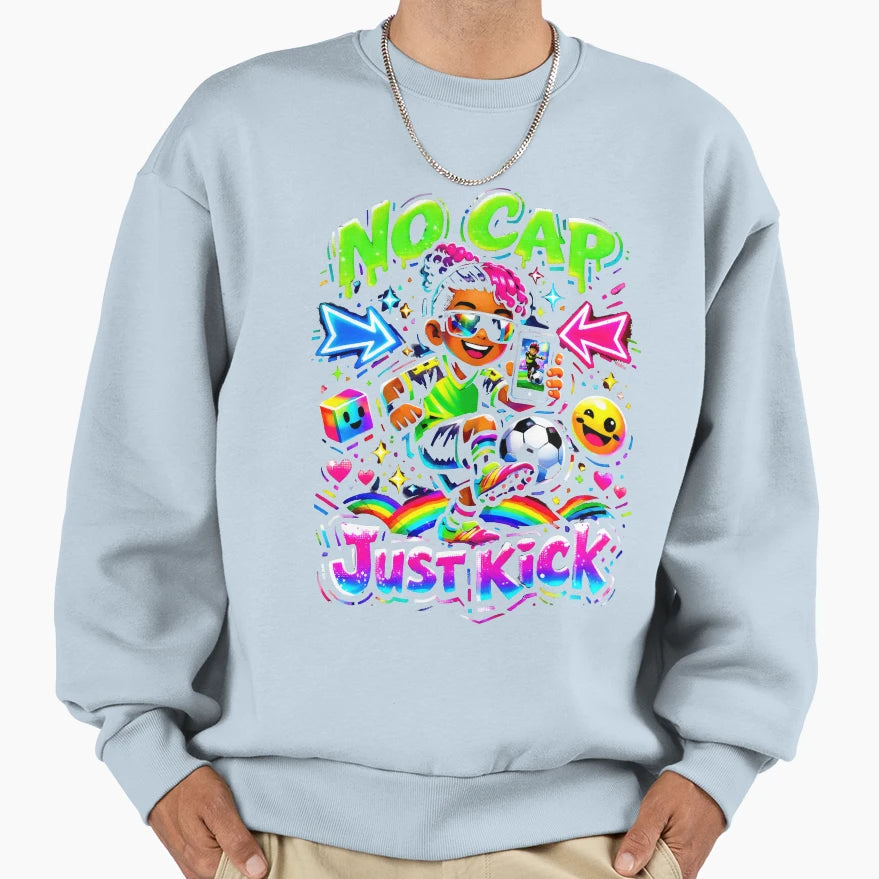 Neon Soccer Player Sports Soccer Sweatshirt - Custom Art Print Unisex - T-Shirt, Sweatshirt, Hoodie
