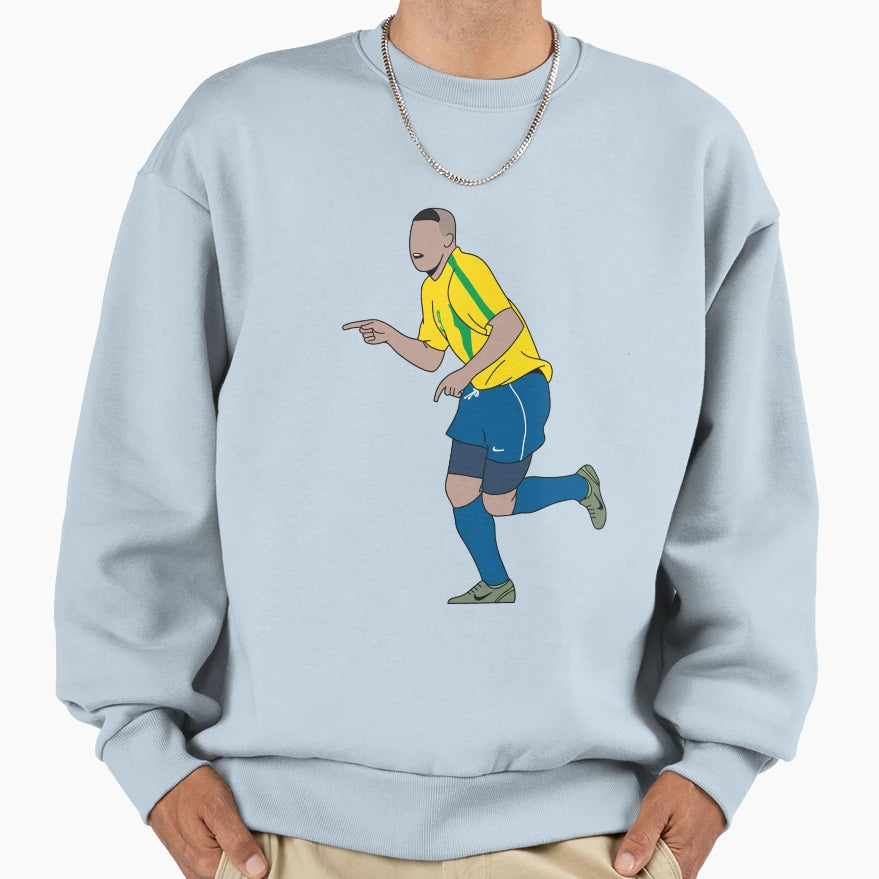Ronaldo R9 Brazil 2002 Wc Sweatshirt - Minimalist Print Unisex - T-Shirt, Sweatshirt, Hoodie
