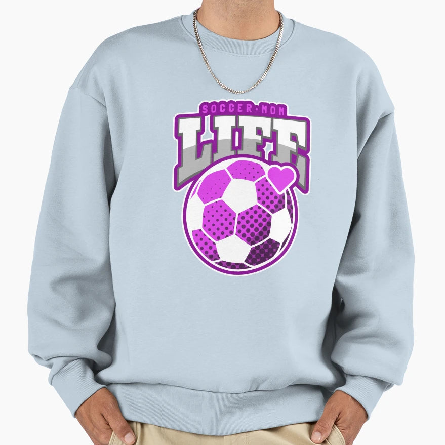 Copy Soccer Mom Life Heart Mothers Day Sweatshirt - Streetwear Style Unisex - T-Shirt, Sweatshirt, Hoodie