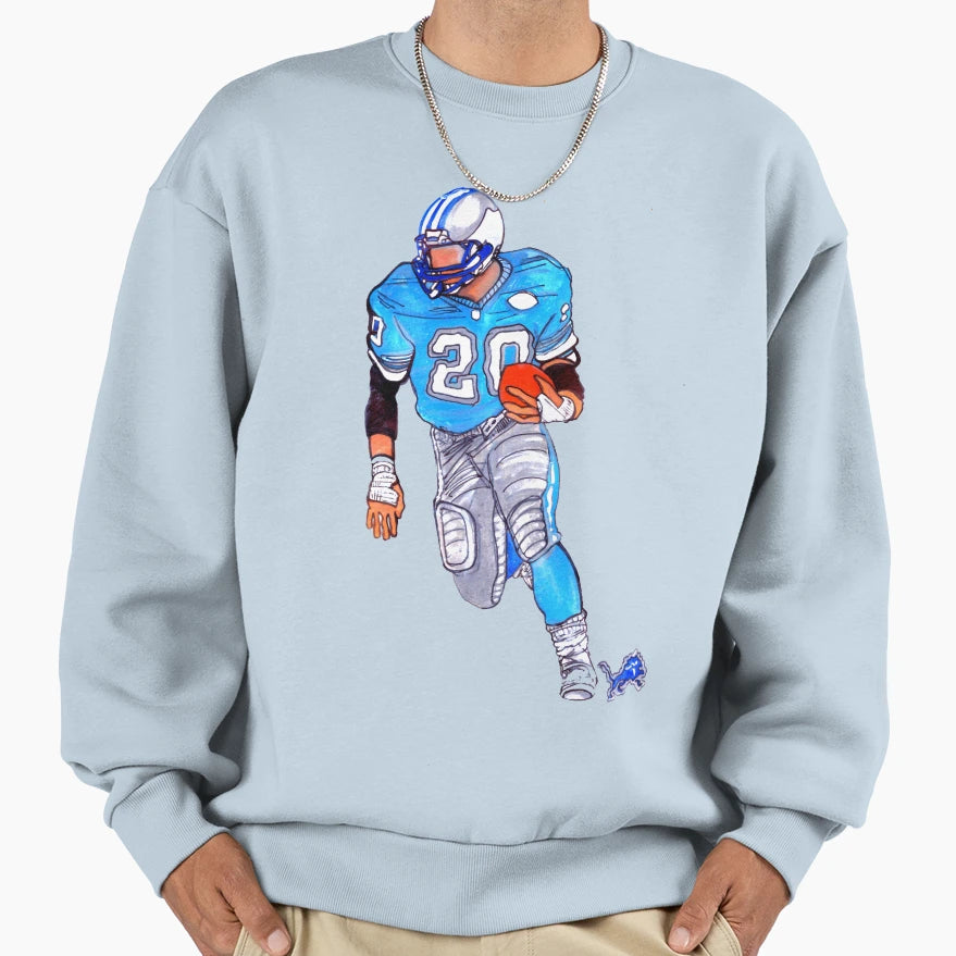 Detroit Gods Barry Sanders Sweatshirt - Casual Everyday Wear for Adults - T-Shirt, Sweatshirt, Hoodie