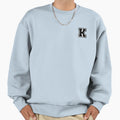 Black K Stylized Initial Alphabet Sweatshirt - Fun Novelty Design Unisex - T-Shirt, Sweatshirt, Hoodie