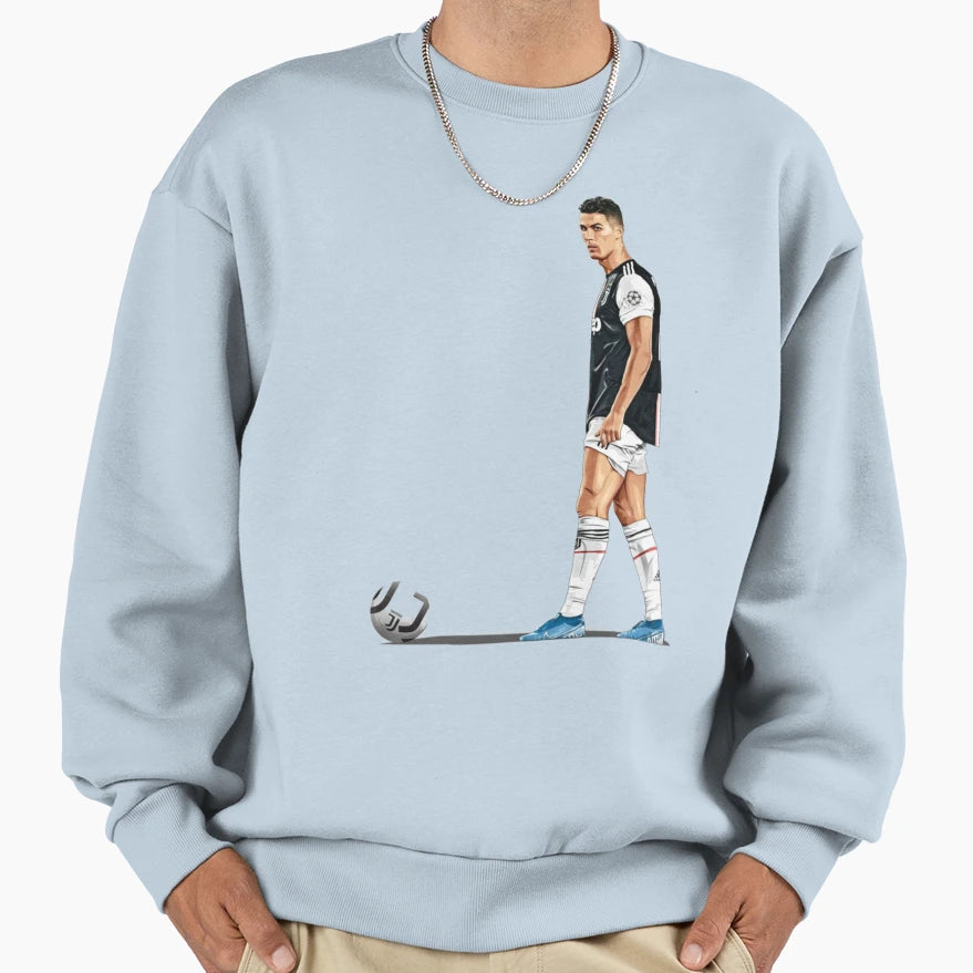 Ronaldo Watercolor Sweatshirt - Minimalist Print Men Women - T-Shirt, Sweatshirt, Hoodie