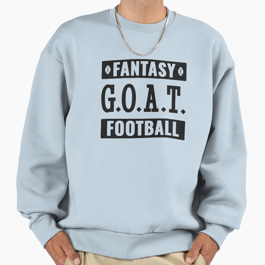 Fantasy Football Goat Sweatshirt - Graphic Print for Adults - T-Shirt, Sweatshirt, Hoodie