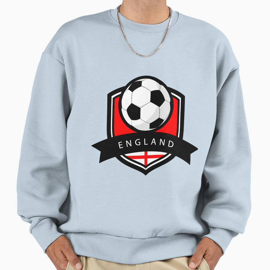 Soccer Flag England Sweatshirt - Fun Novelty Design for Adults - T-Shirt, Sweatshirt, Hoodie