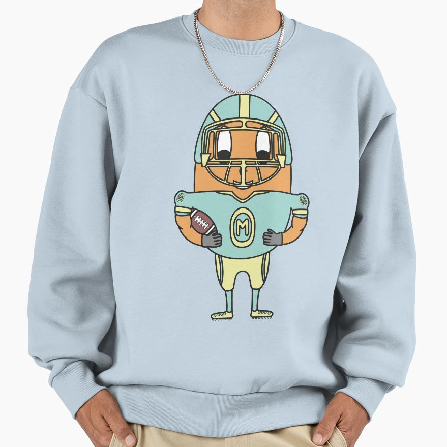 American Football Player Egg Sweatshirt - Trendy Graphic Unisex - T-Shirt, Sweatshirt, Hoodie