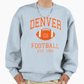 Denver Football Sweatshirt - Minimalist Print for Adults - T-Shirt, Sweatshirt, Hoodie