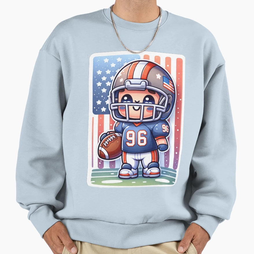 American Football Sweatshirt - Minimalist Print Unisex - T-Shirt, Sweatshirt, Hoodie