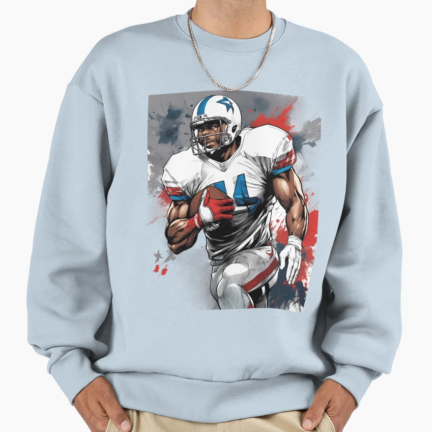 American Football Offensive Tackle Sweatshirt - Unique Graphic for Adults - T-Shirt, Sweatshirt, Hoodie