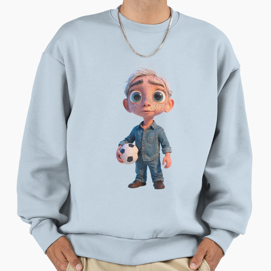 Funny Little Soccer Ball Sweatshirt - Custom Art Print Men Women - T-Shirt, Sweatshirt, Hoodie