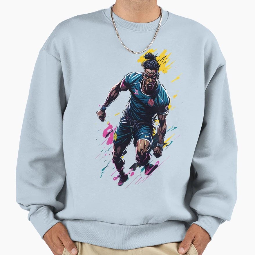 Score Big Male Soccer Foot Ball Sweatshirt - Custom Art Print for Adults - T-Shirt, Sweatshirt, Hoodie