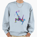 Soccer Bicycle Kick Sports Watercolor Sweatshirt - Minimalist Print Unisex - T-Shirt, Sweatshirt, Hoodie