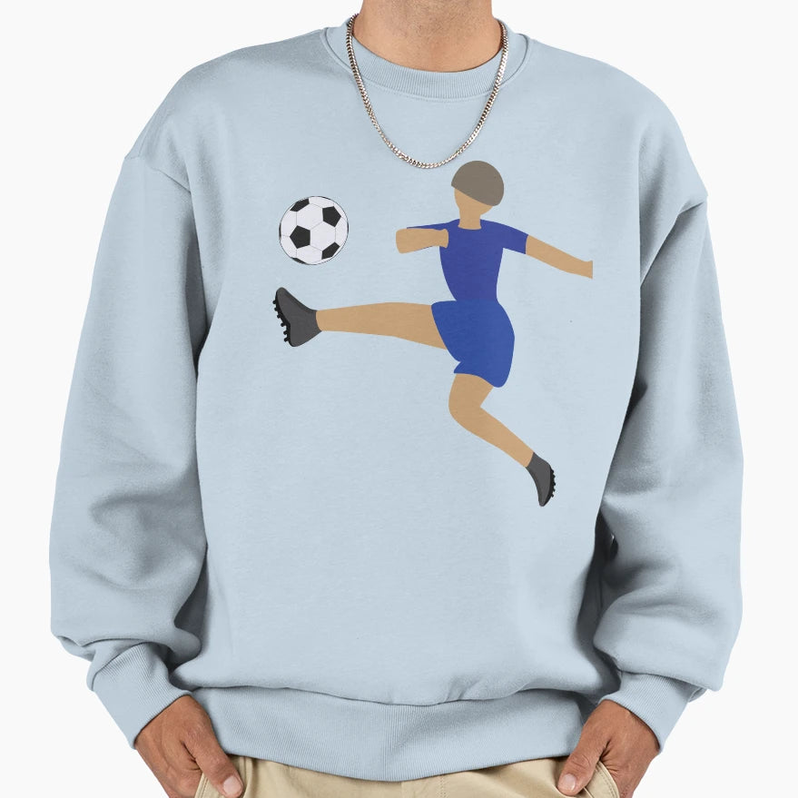 Soccer Player Sweatshirt - Casual Everyday Wear Unisex - T-Shirt, Sweatshirt, Hoodie