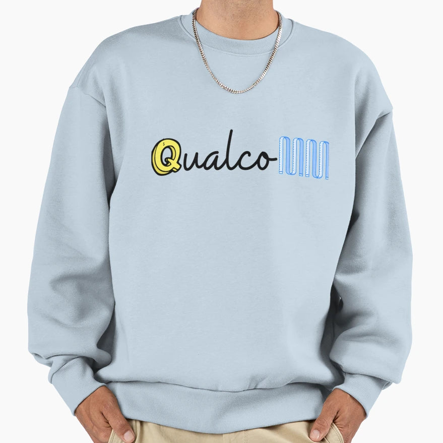 Qualcomm Logo Sweatshirt - Casual Everyday Wear Unisex - T-Shirt, Sweatshirt, Hoodie