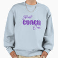 Pretty Purple Best Coach Ever Sweatshirt - Trendy Graphic Unisex - T-Shirt, Sweatshirt, Hoodie