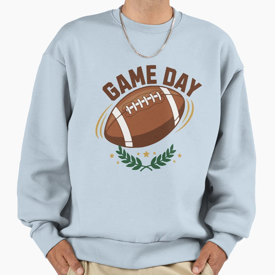 Game Day American Football Sports Fan Sweatshirt - Minimalist Print Unisex - T-Shirt, Sweatshirt, Hoodie