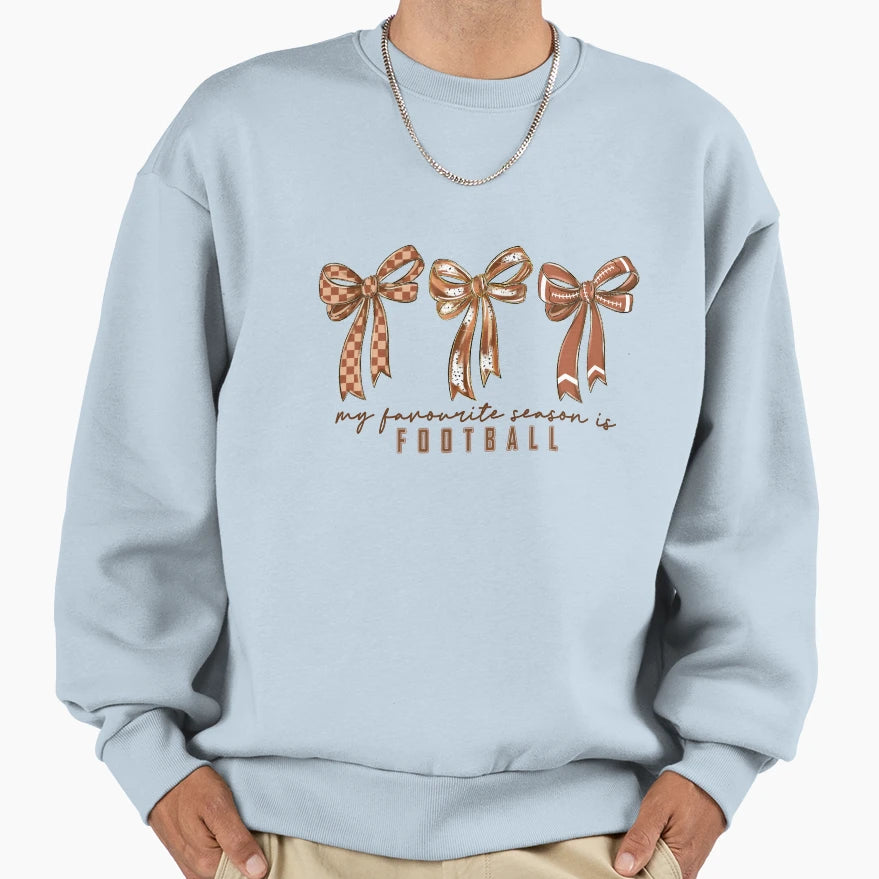Football Season Sweatshirt - Minimalist Print Men Women - T-Shirt, Sweatshirt, Hoodie