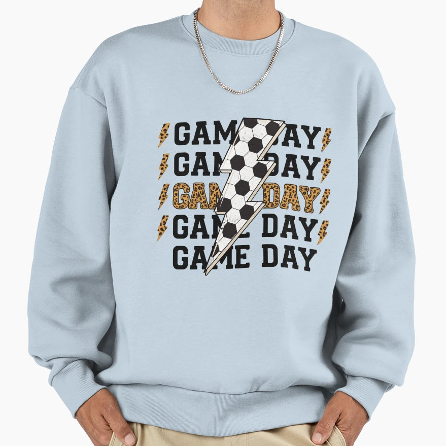 Bold Game Day Lightning Sweatshirt - Casual Everyday Wear for Adults - T-Shirt, Sweatshirt, Hoodie
