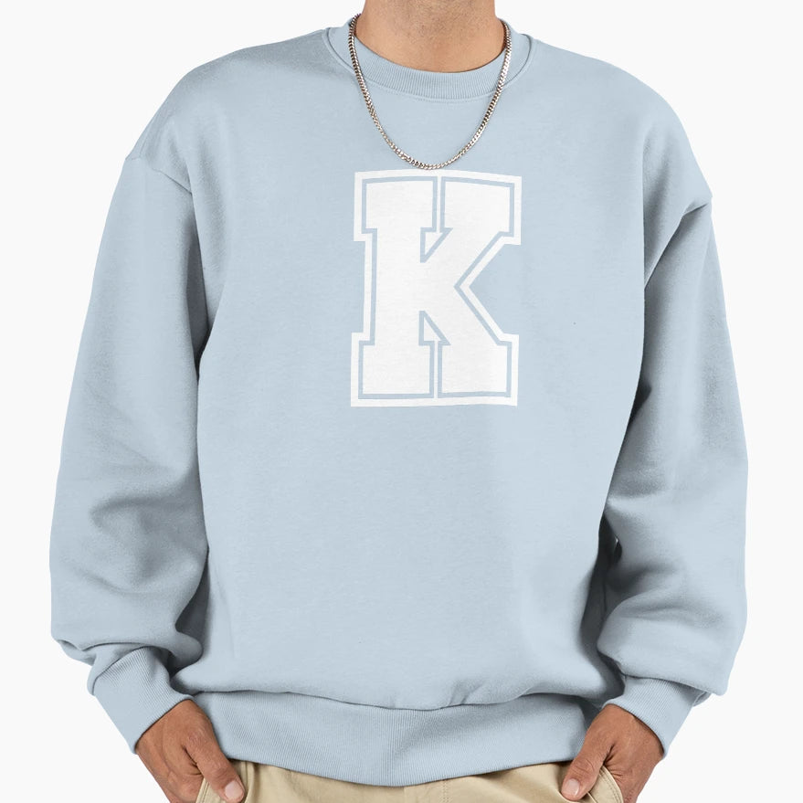 K Letter Sweatshirt - Casual Everyday Wear Men Women - T-Shirt, Sweatshirt, Hoodie