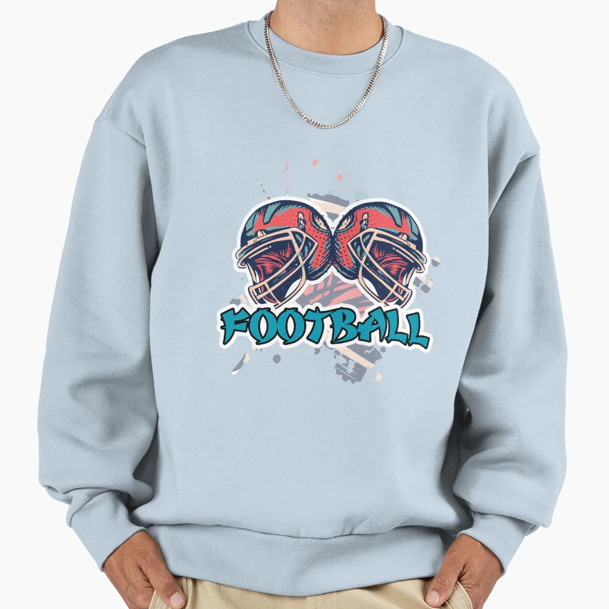 Amercian Football Quarterback Sweatshirt - Custom Art Print for Adults - T-Shirt, Sweatshirt, Hoodie