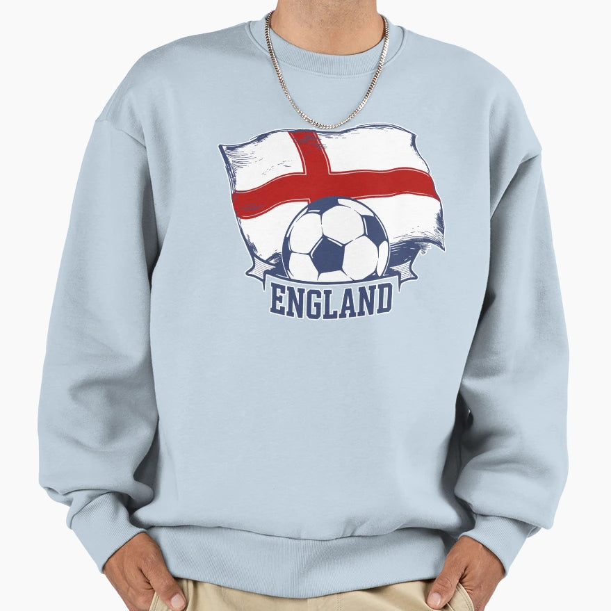 England Football Sweatshirt - Fun Novelty Design Men Women - T-Shirt, Sweatshirt, Hoodie