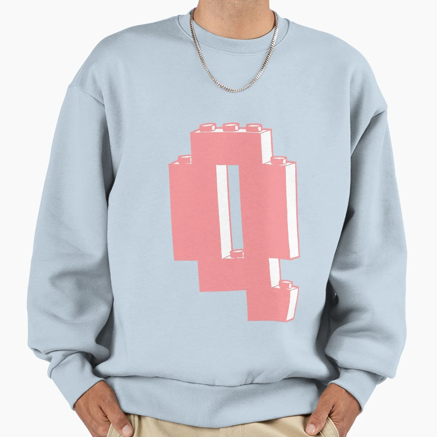 Letter Q Sweatshirt - Unique Graphic Unisex - T-Shirt, Sweatshirt, Hoodie