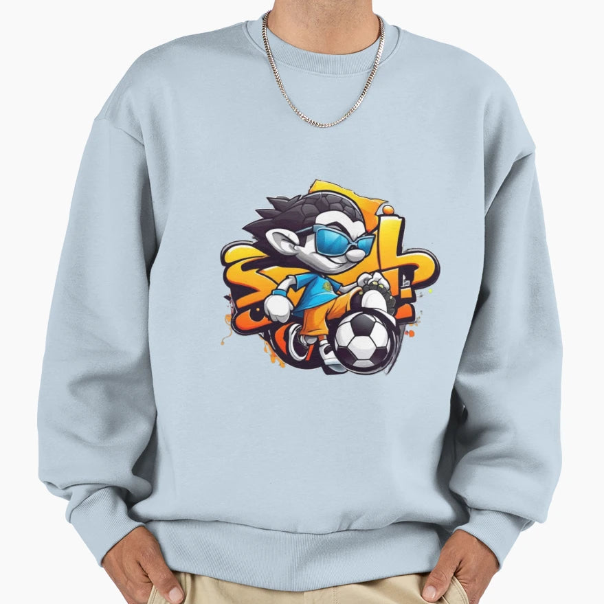 Soccer Star Adventures Kickbot Sweatshirt - Trendy Graphic Men Women - T-Shirt, Sweatshirt, Hoodie