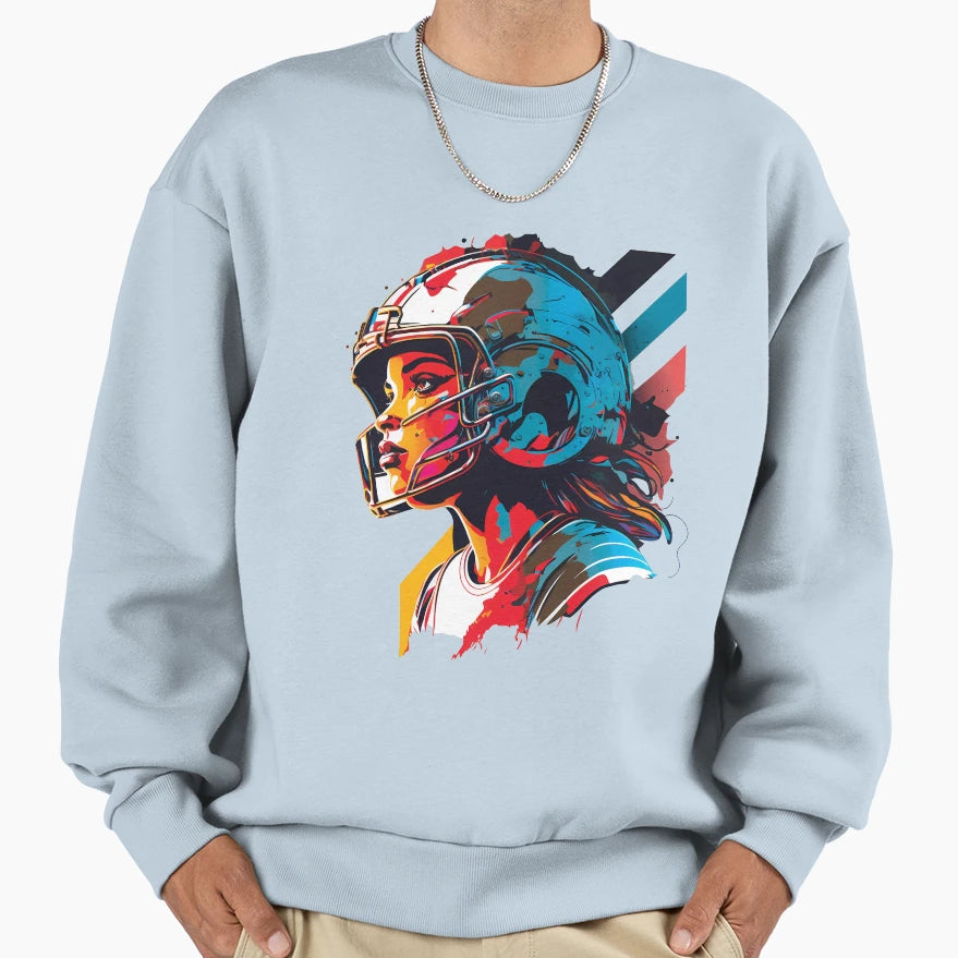 American Football Usa Popular Sports Sweatshirt - Custom Art Print Unisex - T-Shirt, Sweatshirt, Hoodie