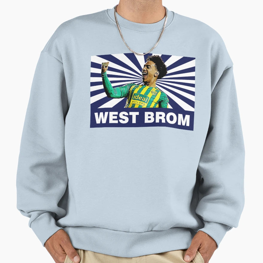 West Brom Goal Sweatshirt - Graphic Print for Adults - T-Shirt, Sweatshirt, Hoodie