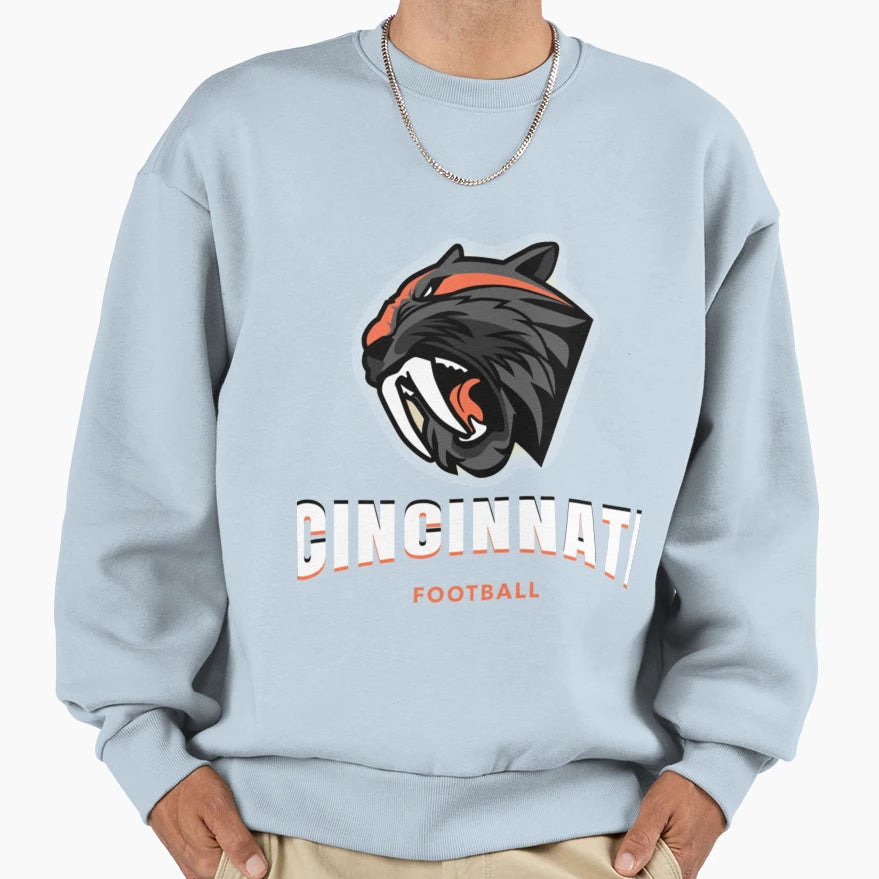 Cincinnati Football Sweatshirt - Graphic Print for Adults - T-Shirt, Sweatshirt, Hoodie