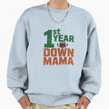 Mama 1 Year Old Football 1St Year Sweatshirt - Trendy Graphic Men Women - T-Shirt, Sweatshirt, Hoodie