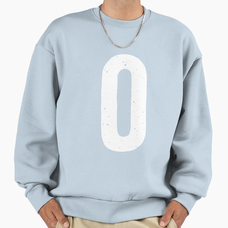 Big Letter O Sweatshirt - Minimalist Print Men Women - T-Shirt, Sweatshirt, Hoodie