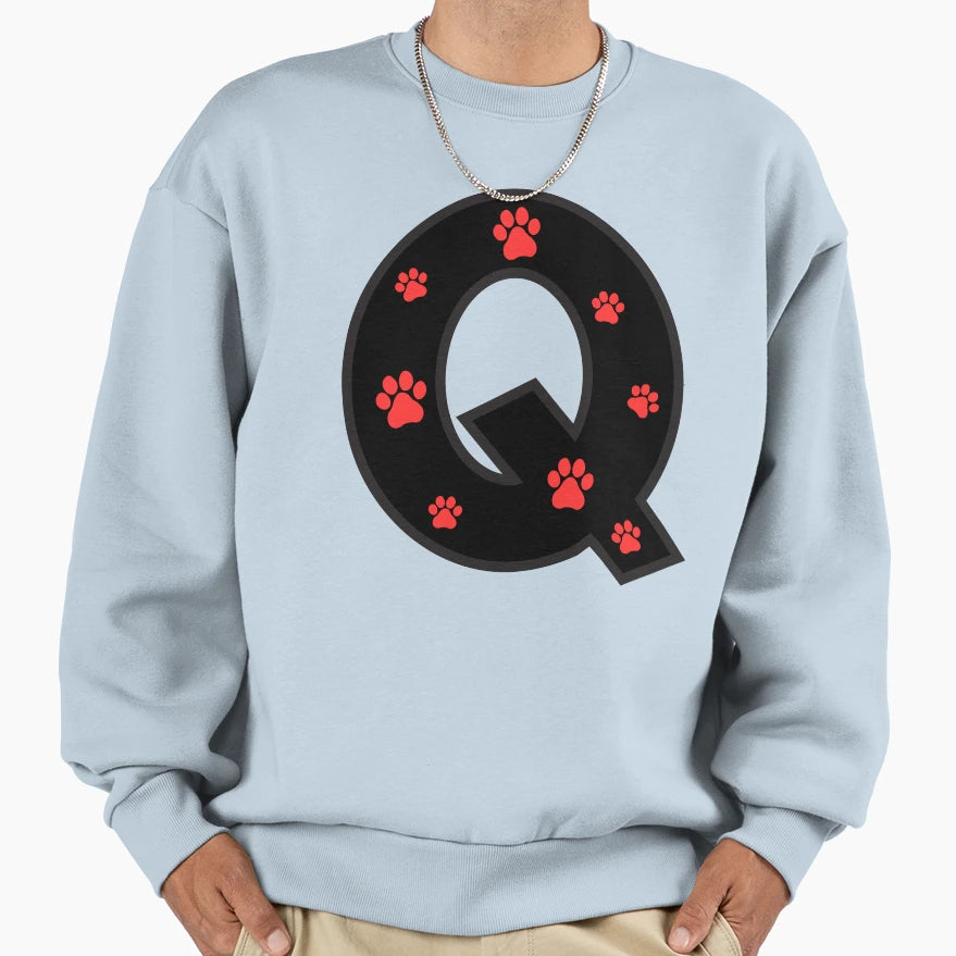 Paw Alphabet Sweatshirt - Graphic Print Unisex - T-Shirt, Sweatshirt, Hoodie