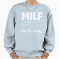 Milf I Love Football Funny Milf Sweatshirt - Aesthetic Graphic for Adults - T-Shirt, Sweatshirt, Hoodie
