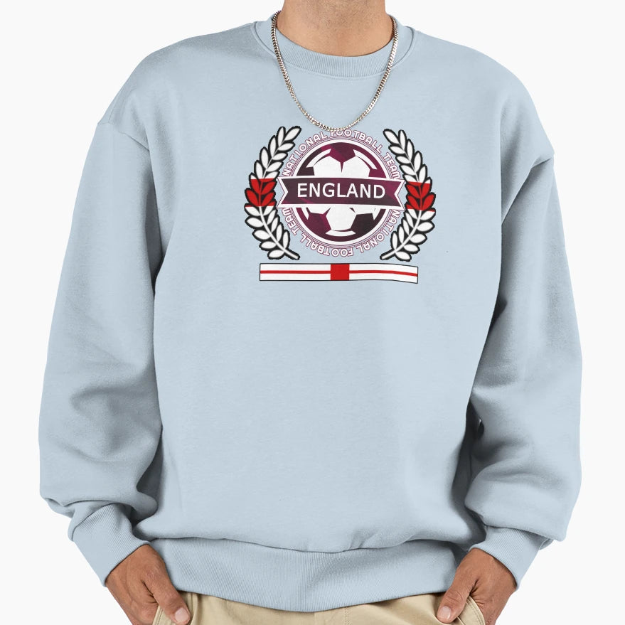 England New Football Supporters And Sweatshirt - Trendy Graphic for Adults - T-Shirt, Sweatshirt, Hoodie