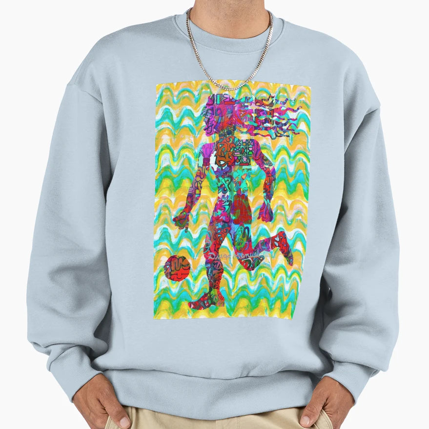 Football Player Sweatshirt - Minimalist Print Unisex - T-Shirt, Sweatshirt, Hoodie