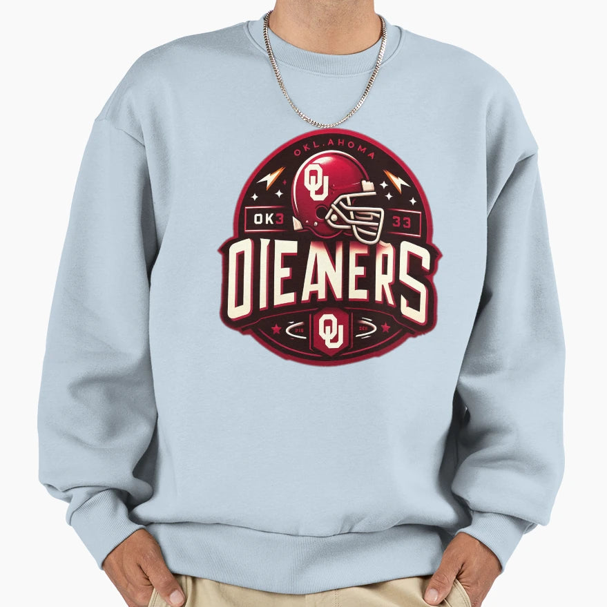 Oklahoma Sooners Sweatshirt - Casual Everyday Wear for Adults - T-Shirt, Sweatshirt, Hoodie