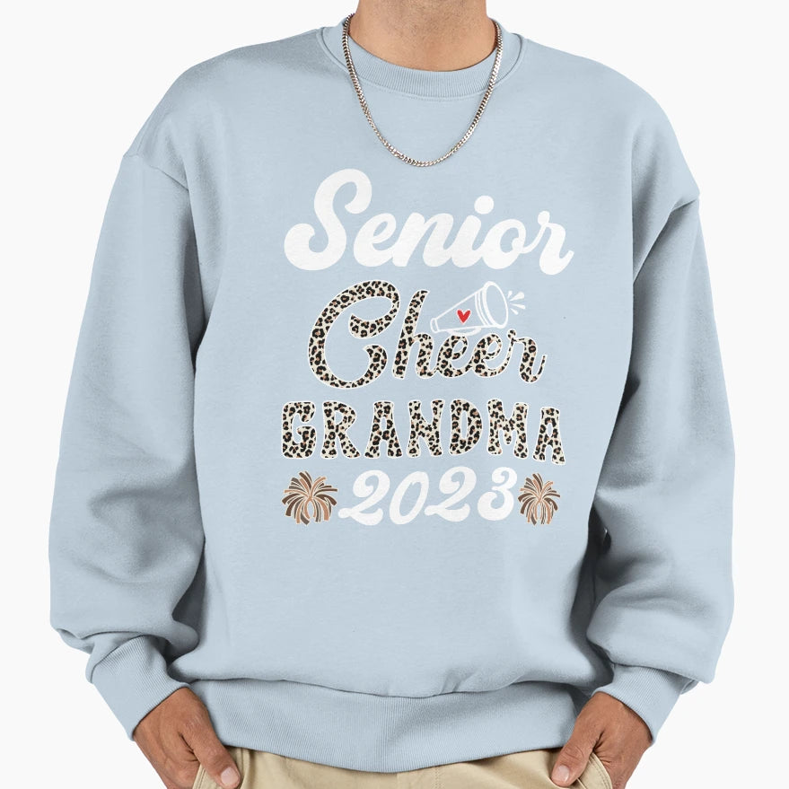 Senior Cheer Grandma 2023 Sweatshirt - Aesthetic Graphic for Adults - T-Shirt, Sweatshirt, Hoodie